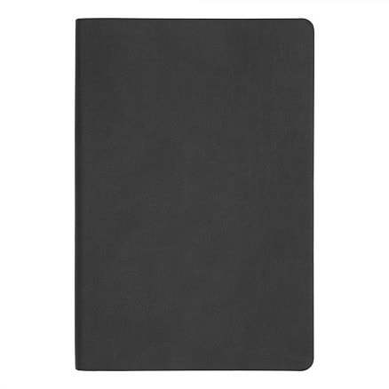 Ежедневник блок в клетку Flexy Soft Touch Latte А5, Чёрный-2