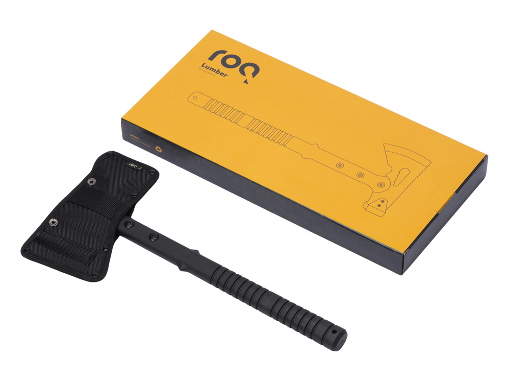 Топор 4-в-1 с огнивом Lumber, черный-5