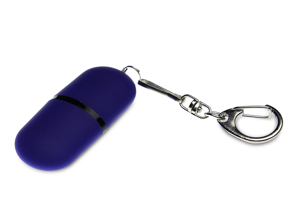 Флешка Goutte Soft-touch на 16 Гб, синий-0