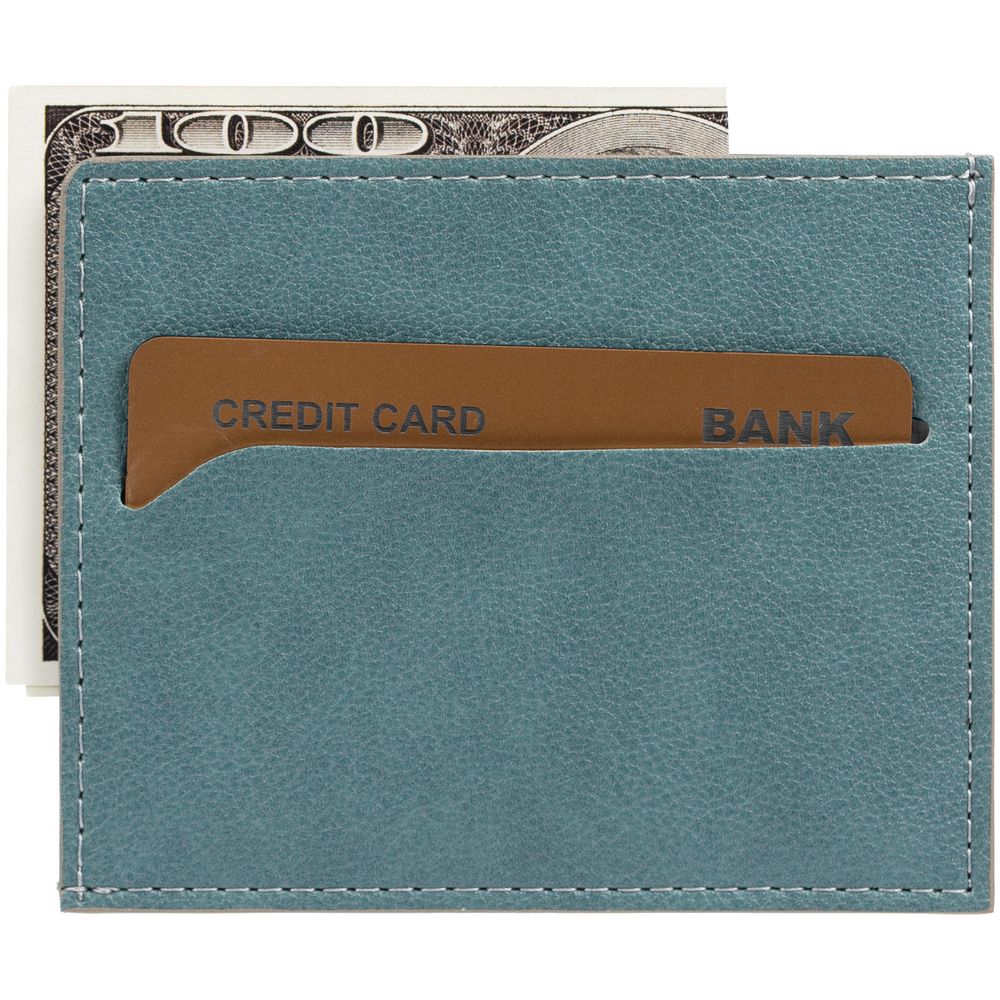 Чехол для карточек Petrus, голубой-4