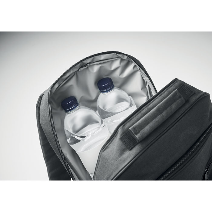 Терморюкзак 300D RPET, черный-2