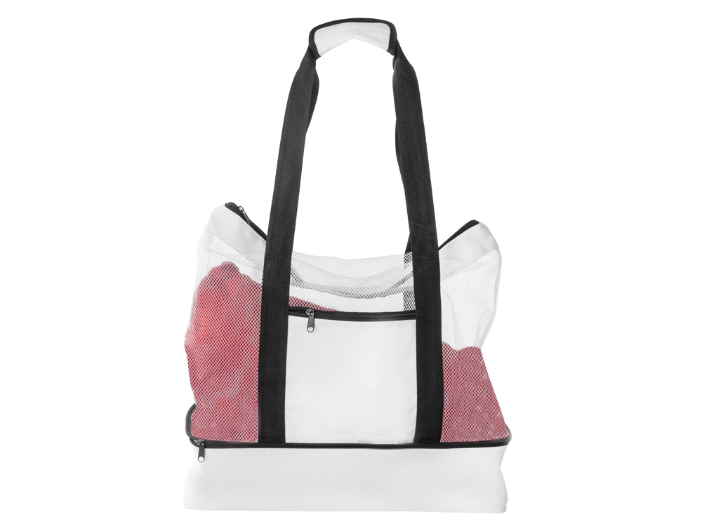 Сумка для шопинга и пляжа Coolmesh с изотермическим отделением внизу, белый-9