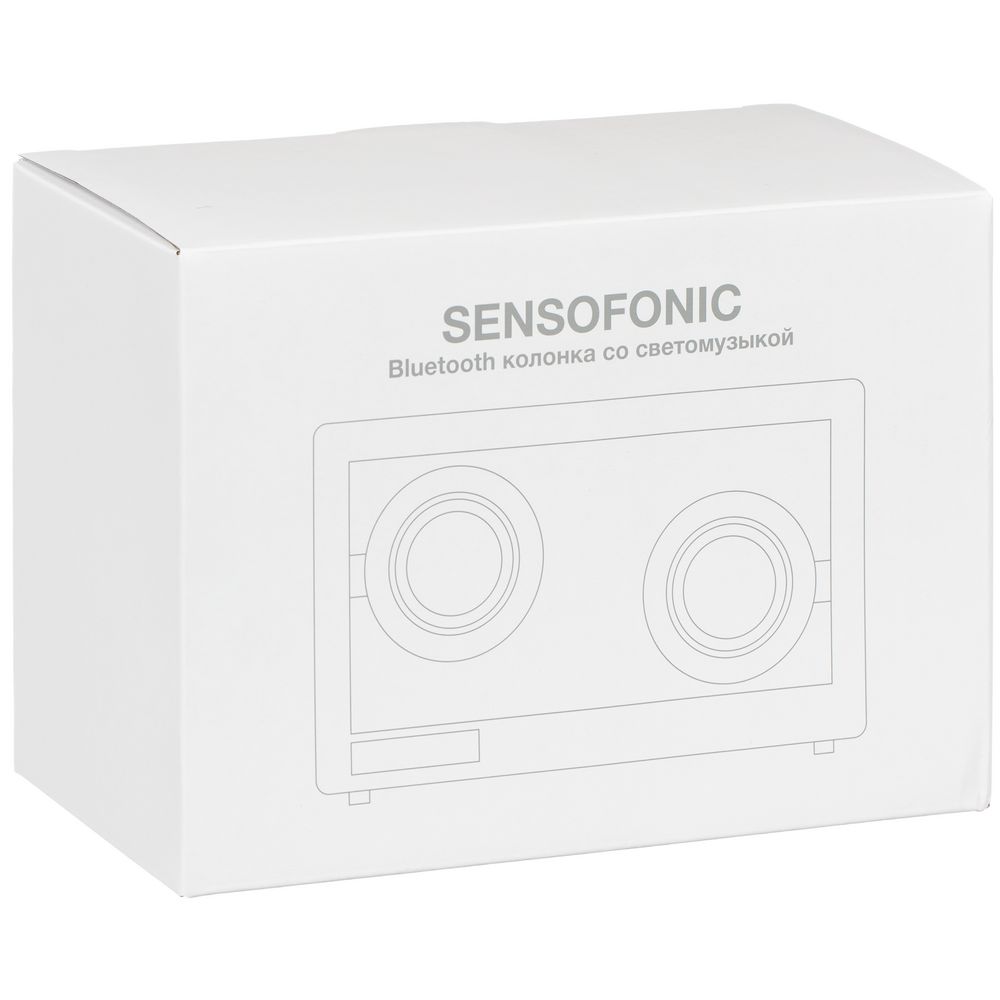Bluetooth-колонка со светомузыкой Sensofonic, черная-4