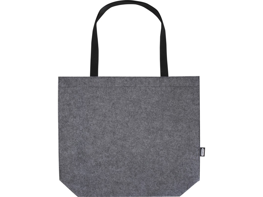 Эко-сумка фетровая Felta с широким дном , серый-1