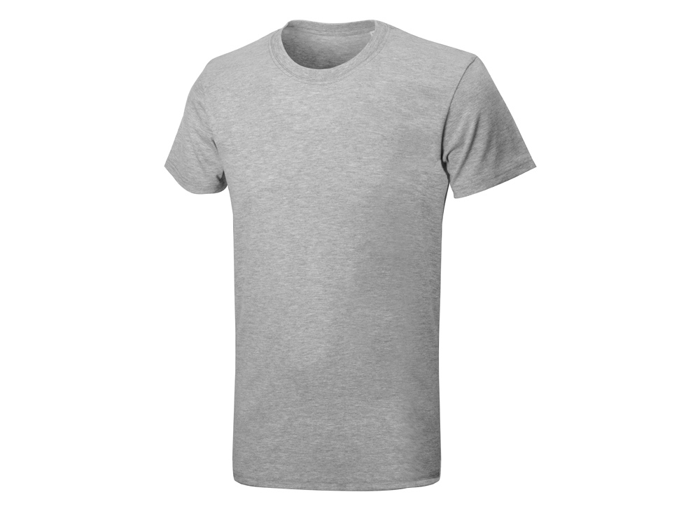 Футболка HD Fit короткий рукав с эластаном, мужская, серый меланж-4