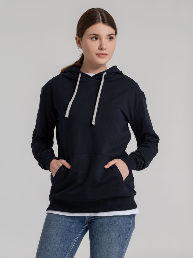 Толстовка с капюшоном Unit Kirenga, темно-синяя-4