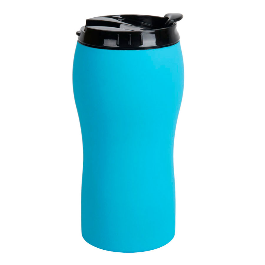 Термокружка вакуумная  "Velvet", голубой-0