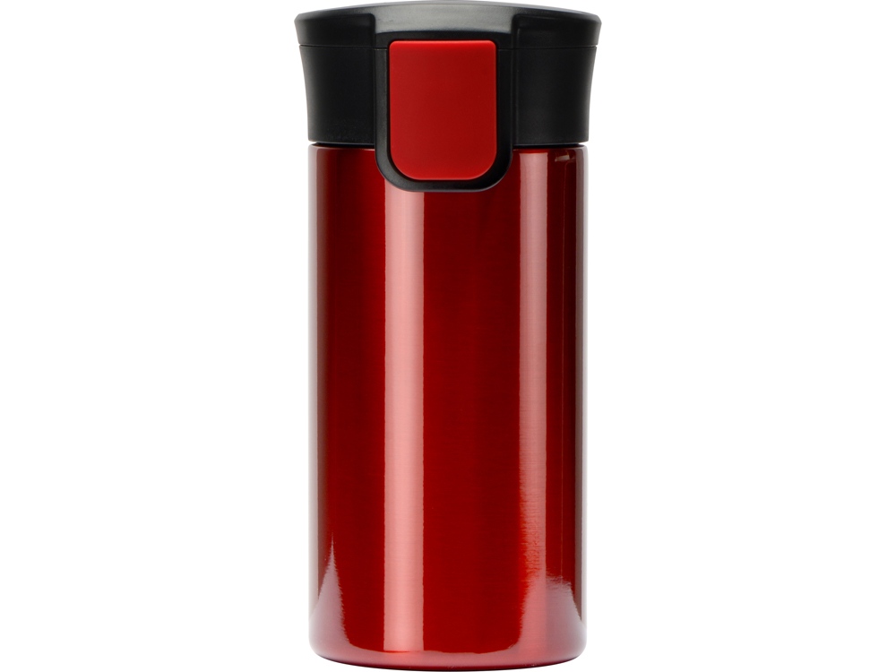 Вакуумная термокружка с кнопкой Upgrade, Waterline, тубус, красный-4