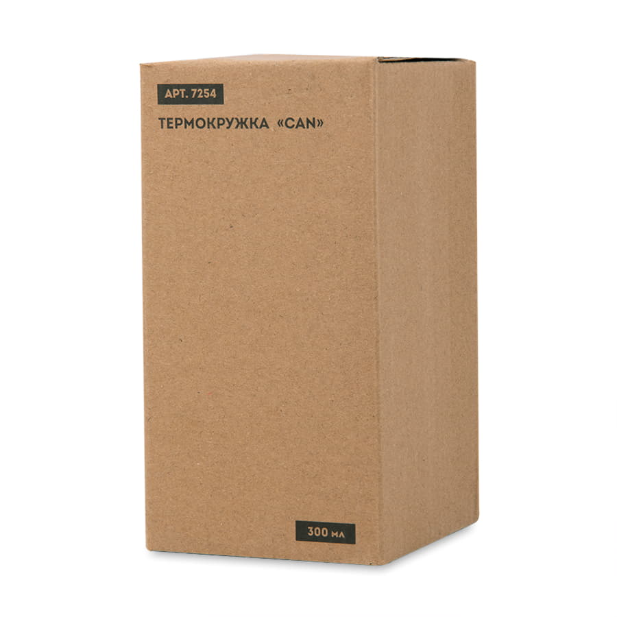 Термокружка CAN, 300мл, красный-4