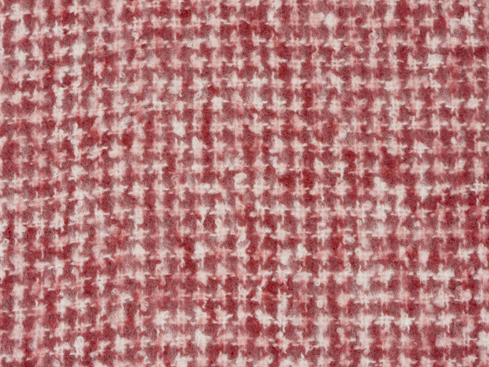 Акриловый плед Harp 130x180 см, белый/бордо-3