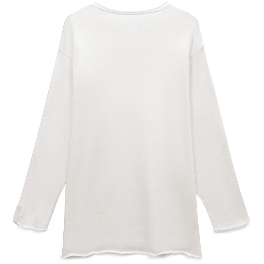 Лонгслив унисекс Siluetti Fuori, молочно-белый-1