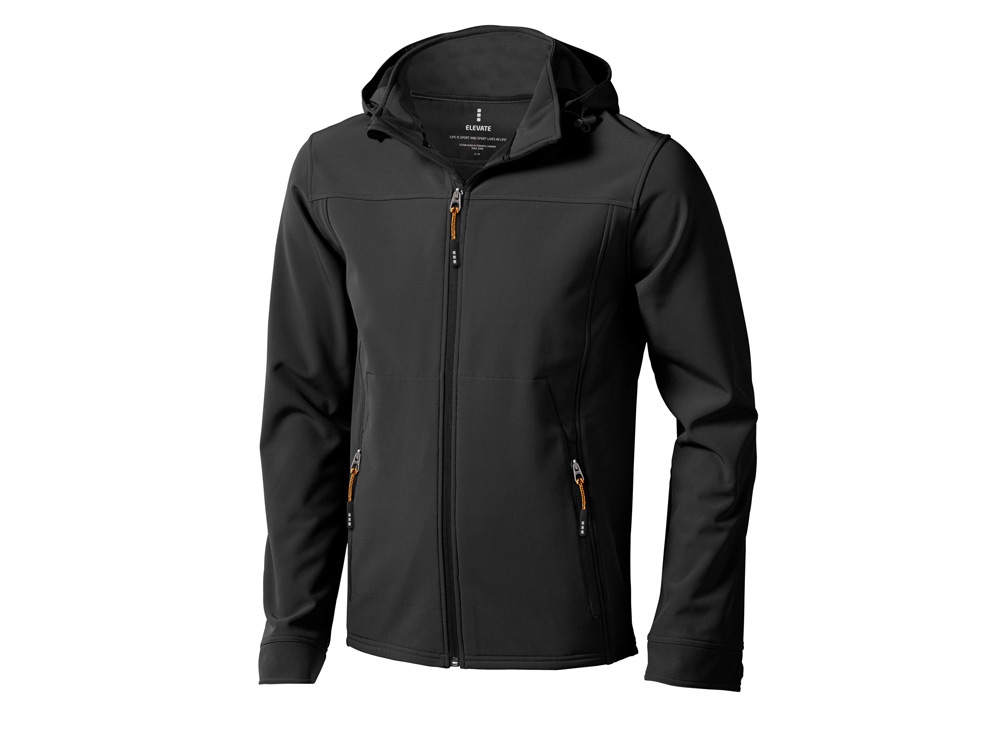 Куртка софтшел Langley мужская, антрацит-0