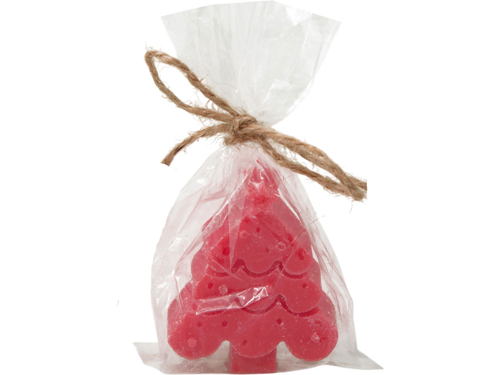 Свеча Елочка, красный-5