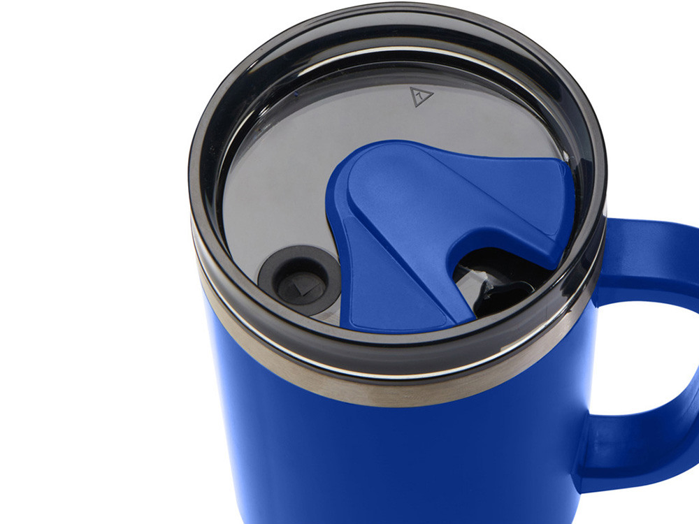 Melbourne кружка 1200 мл, сертифицированная согласно RCS, с соломинкой - Ярко- синий-4