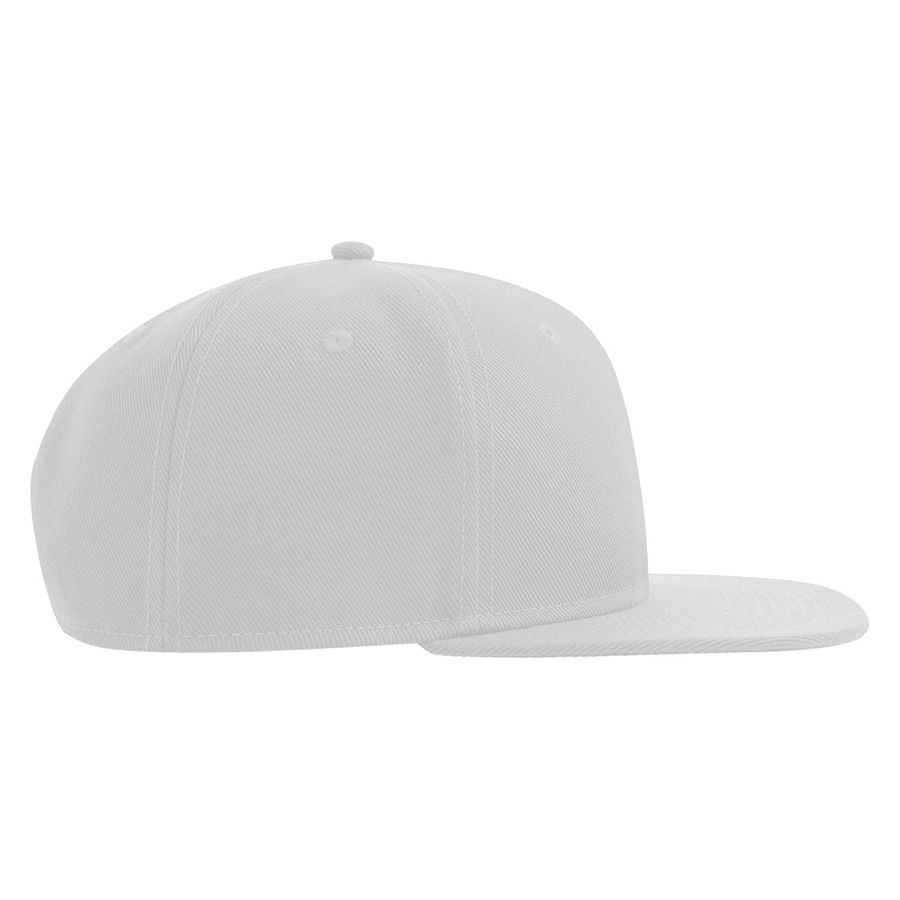 Бейсболка SNAP BACK-S, 6 клиньев, пластиковая застежка, белый-9