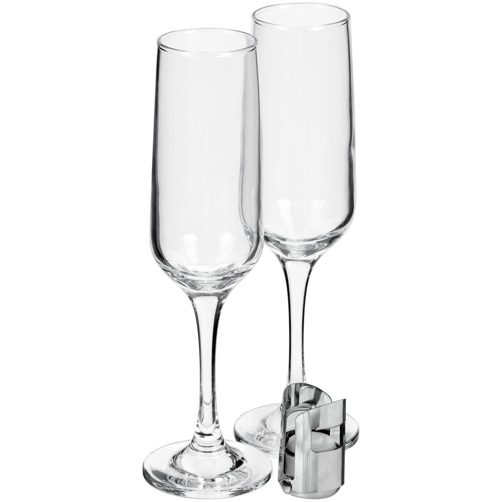 Набор для шампанского Isabella, в черной упаковке-1