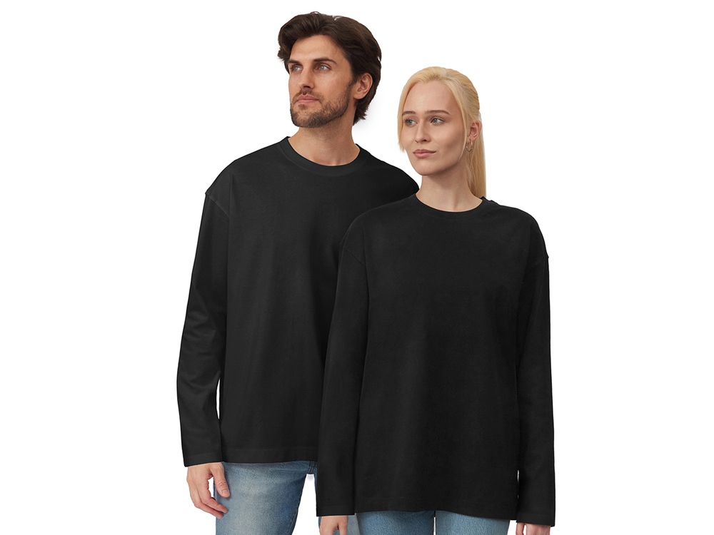 Лонгслив оверсайз Berlin унисекс, черный-0