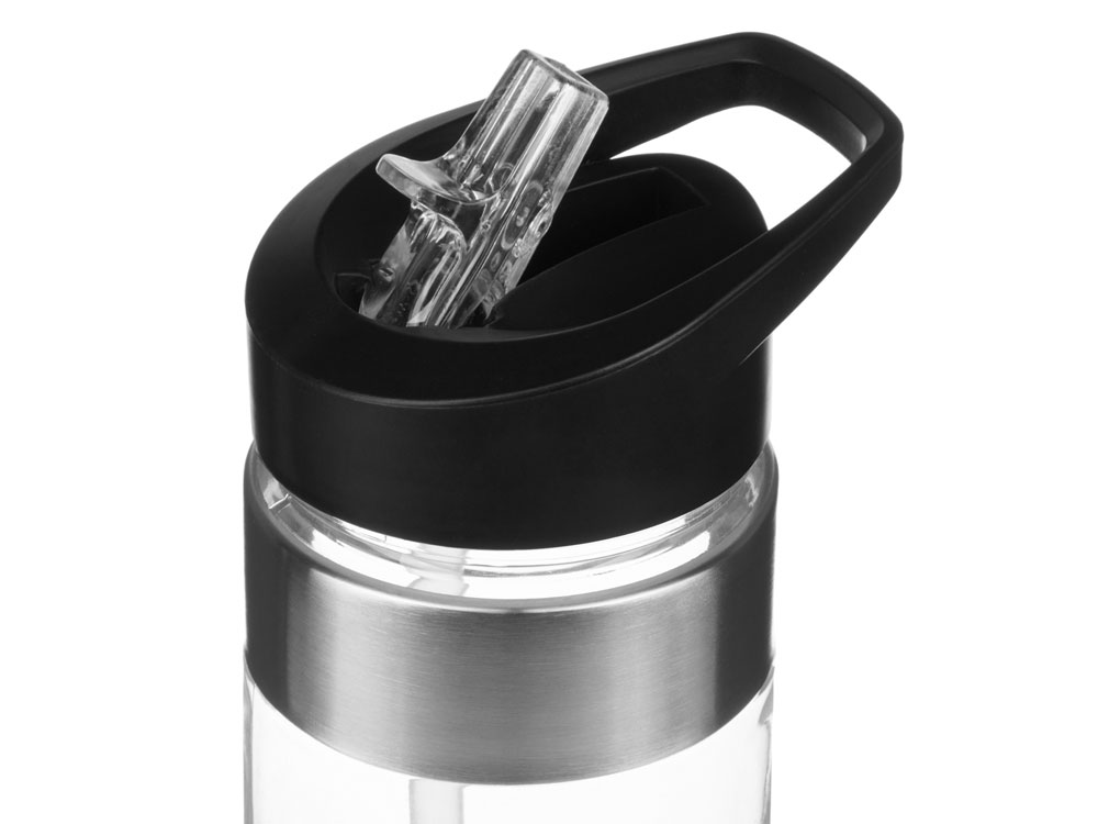 Бутылка для воды Pallant , тритан, 700мл, прозрачный/черный-5