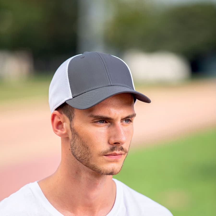 Бейсболка СAMPUS, 6 клиньев, застежка на липучке, синий, белый-2