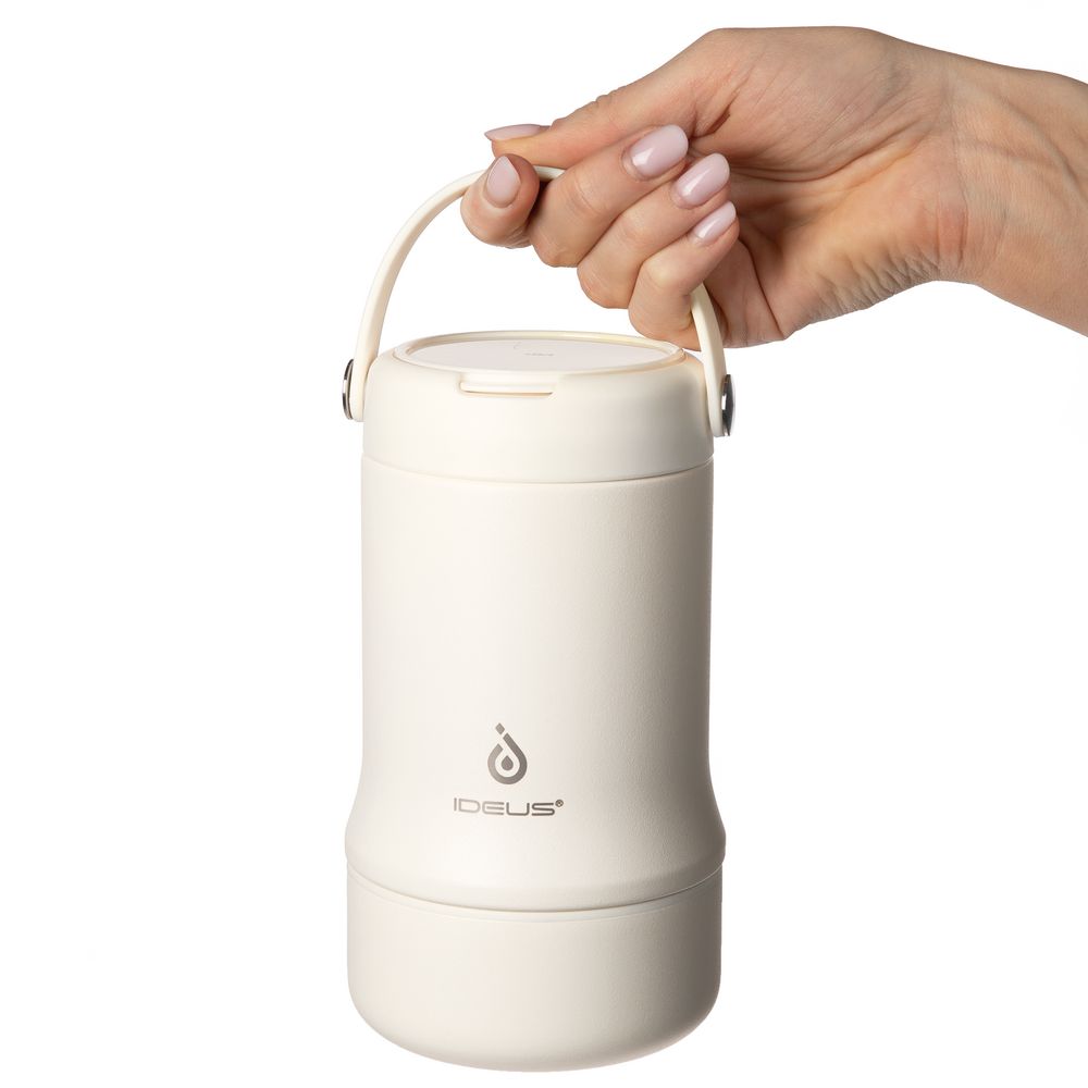 Термос для еды Tabenodo, белый (молочный)-4