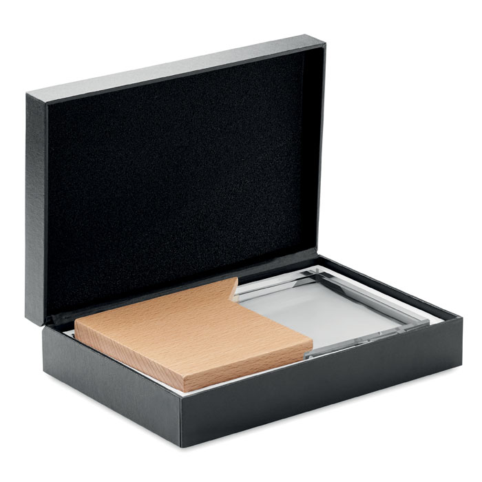 Награда хрустальная, древесный-1