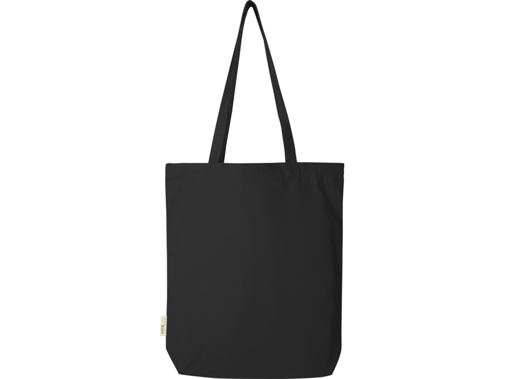 Orissa эко-сумка из органического материала GOTS, плотностью 270 г/м² - сплошной черный-2