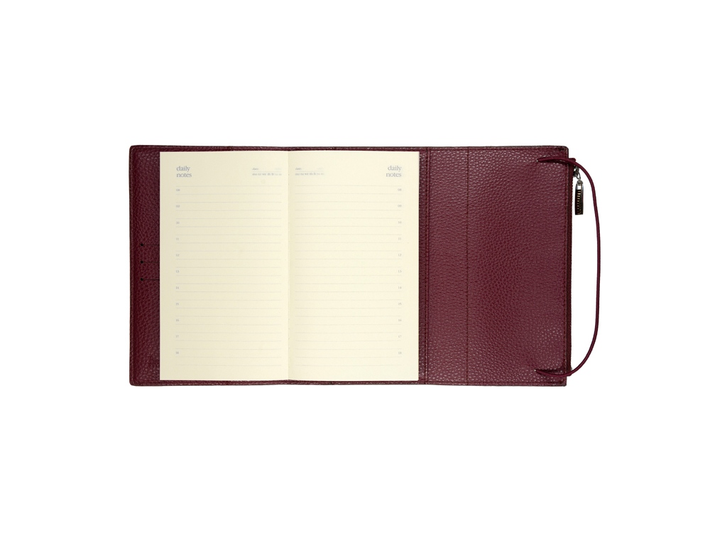 Ежедневник недатированный  А5- Dolce Vita  (бордовый)-4