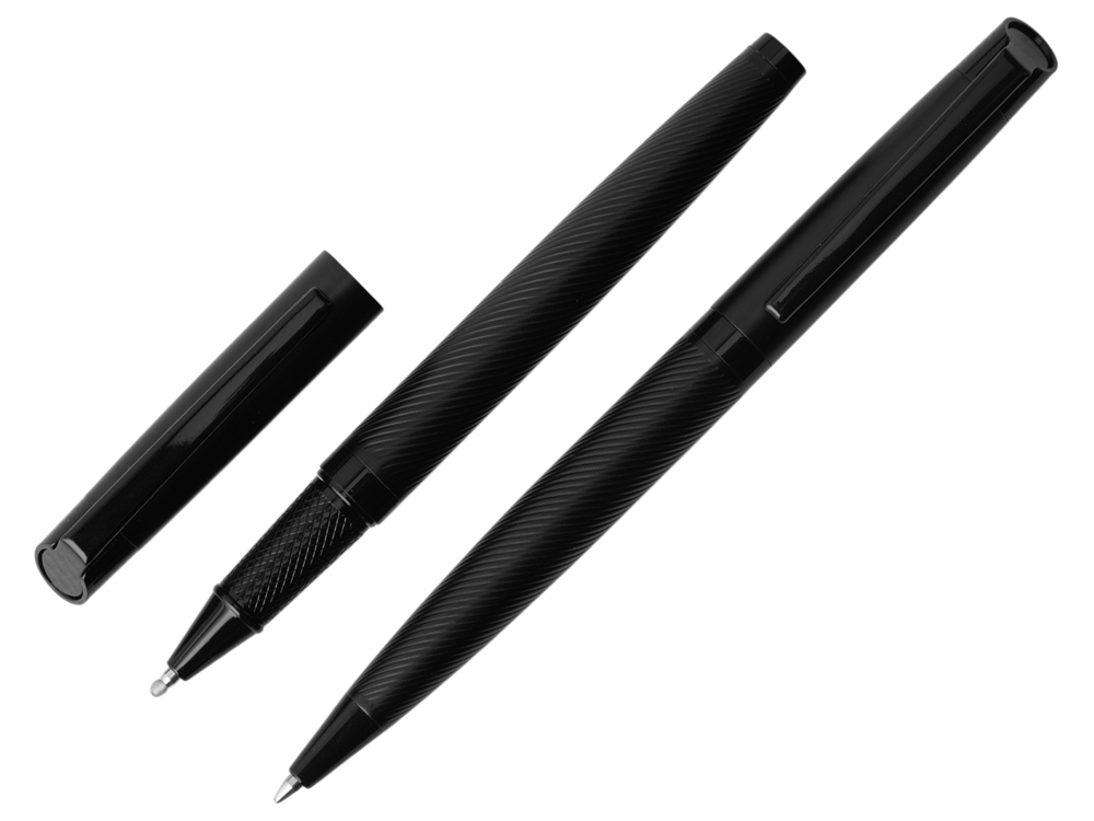 Подарочный набор ручек Dumas: ручка шариковая и роллер, 4 стержня (2 шариковых, 2 роллера), футляр-5