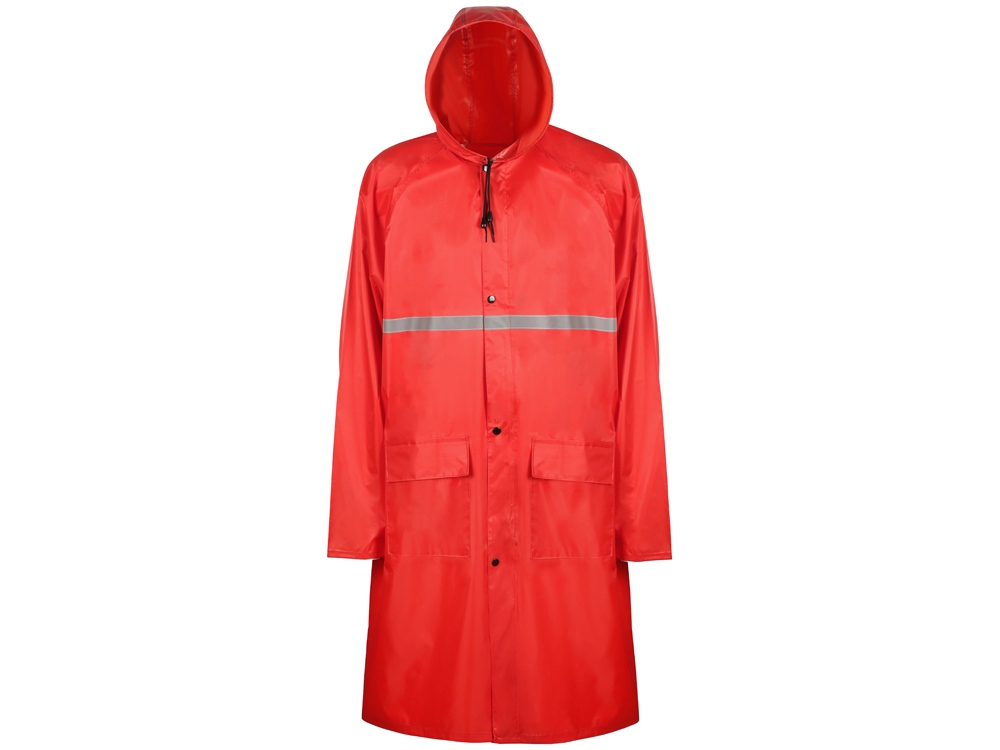 Длинный дождевик Lanai  из полиэстера со светоотражающей тесьмой, красный-2