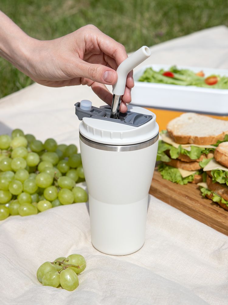 Термостакан Sapporo без логотипа, белый-6