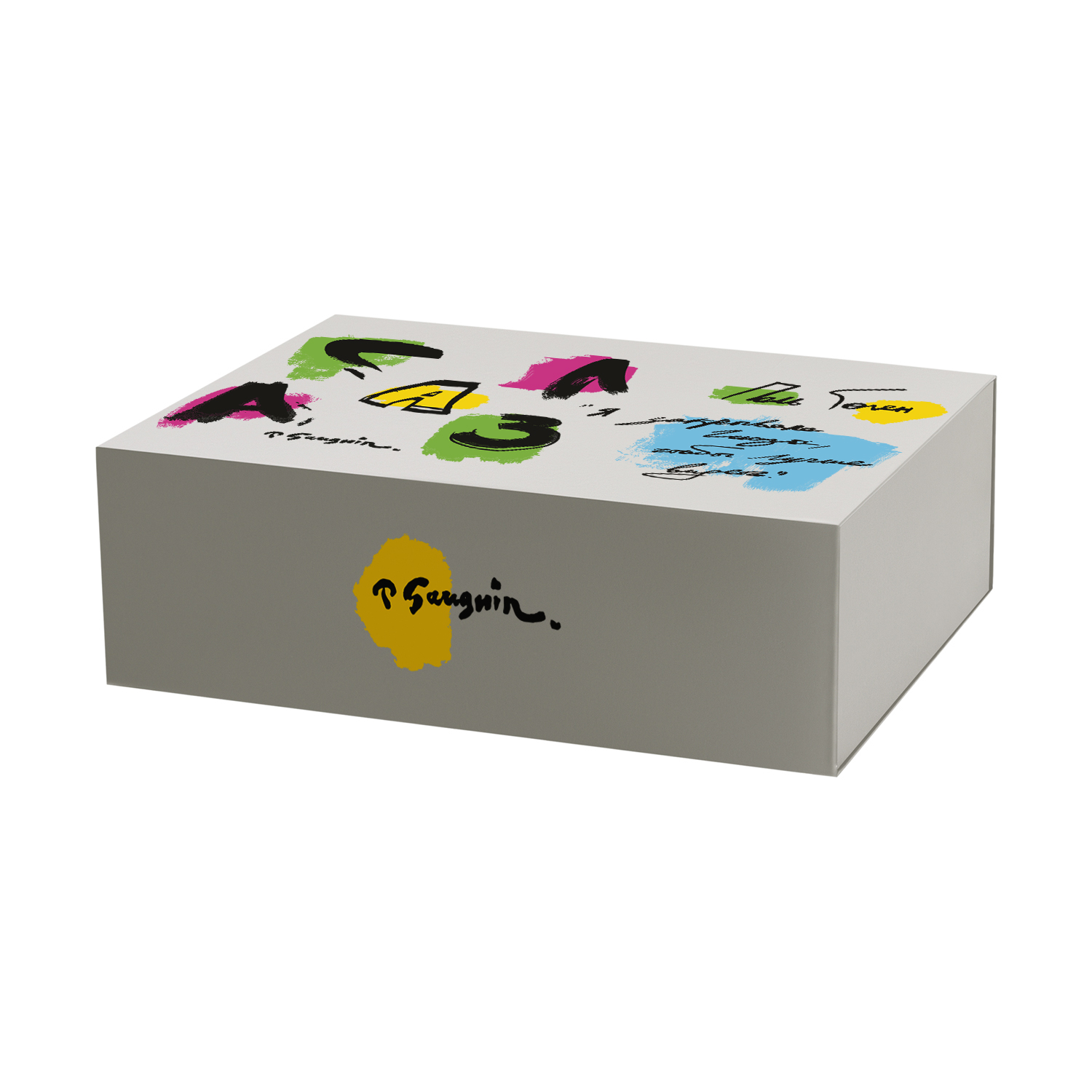 Подарочная коробка-трансформер средняя, серая-6