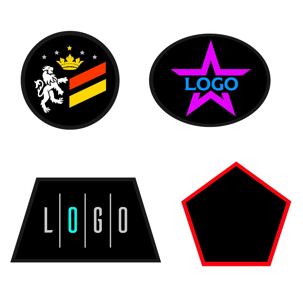 Шеврон из габардина Gabo L, черный-1