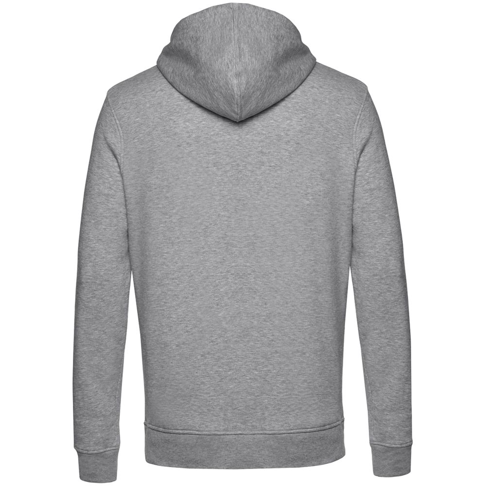 Толстовка на молнии с капюшоном унисекс BNC Inspire (Organic), серый меланж-2