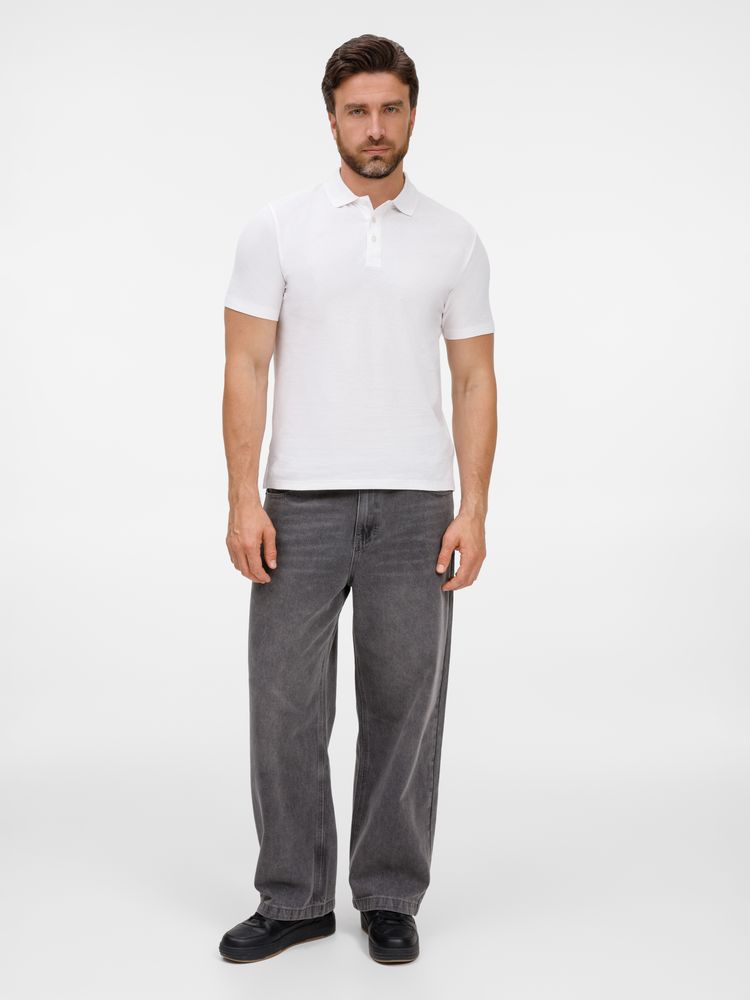 Рубашка поло унисекс Tervise, белая-5