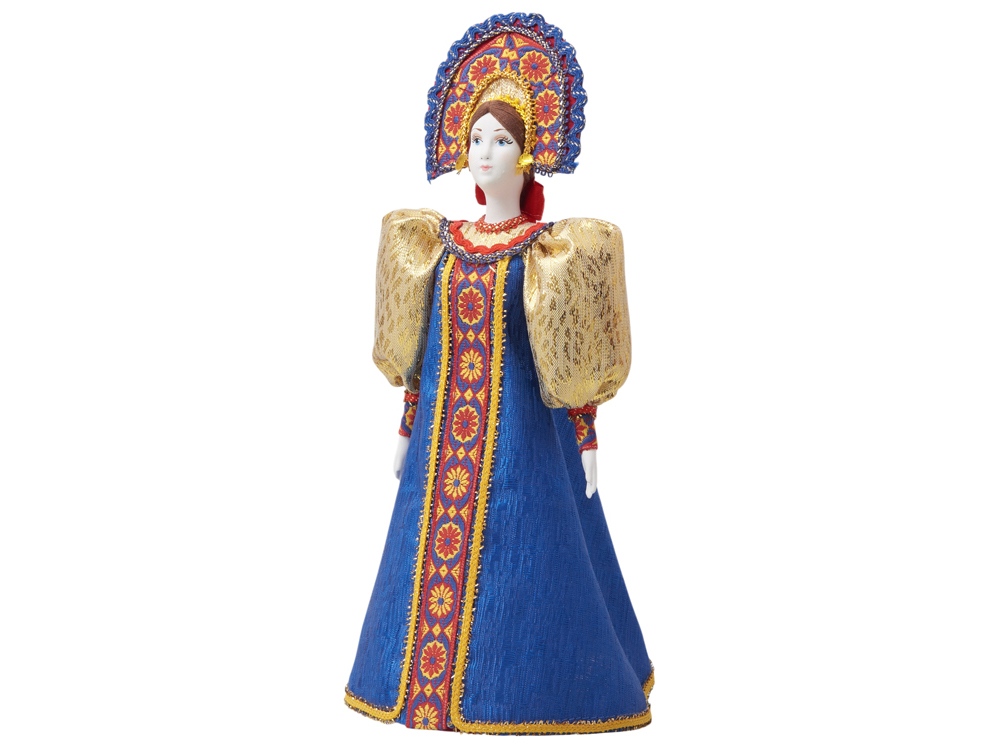 Подарочный набор: кукла фарфоровая, крем-мед, красный-6