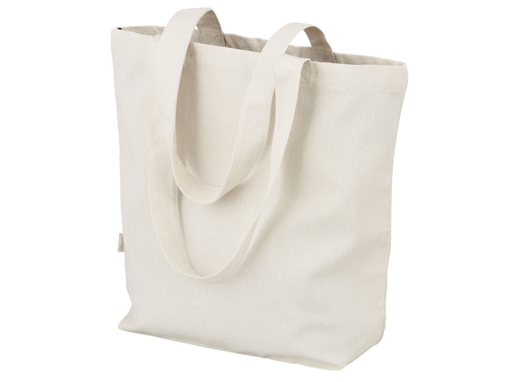 Сумка для шоппинга Cotton из переработанного хлопка 280 г, натуральный-0