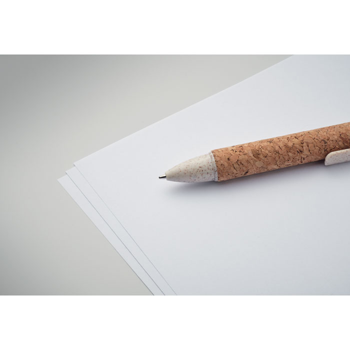 Ручка шариковая, бежевый-4