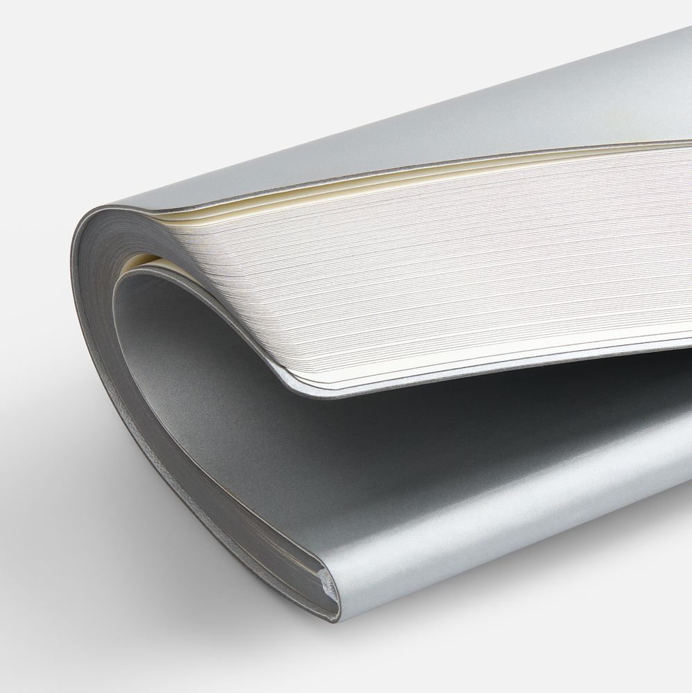 Блокнот Flex Shall ver.2, серебристый-4