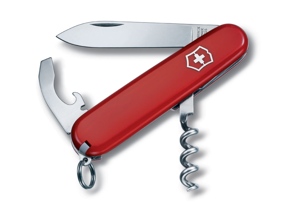 Нож перочинный VICTORINOX Waiter, 84 мм, 9 функций, красный-0