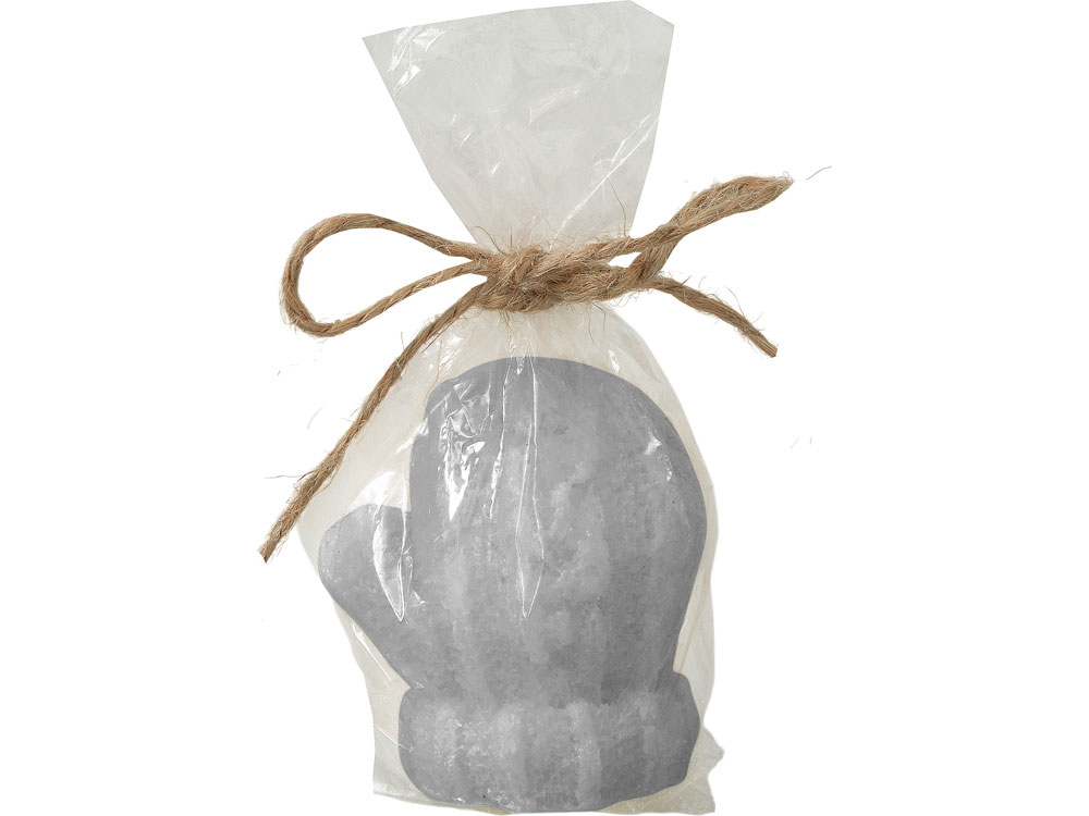 Свеча Рукавичка, серый-5