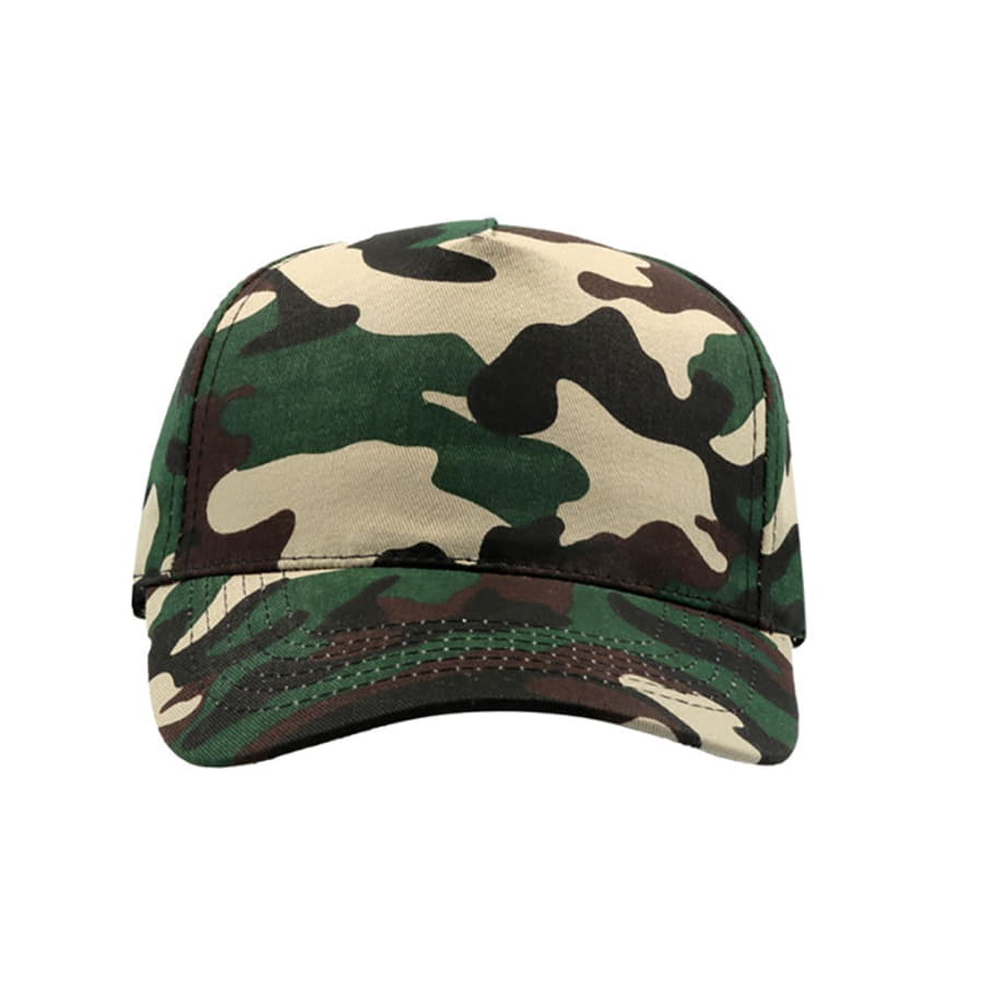 Бейсболка START FIVE, 5 клиньев, застежка на липучке, зеленый камуфляж-4