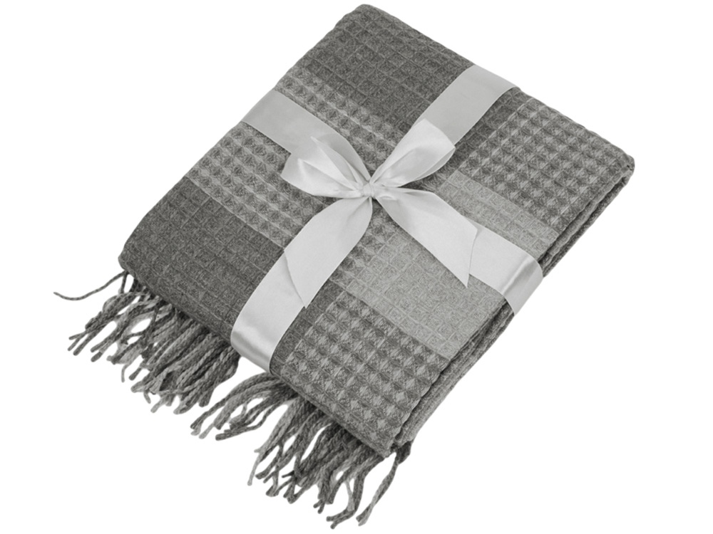 Плед акриловый Gaufre, серый-8