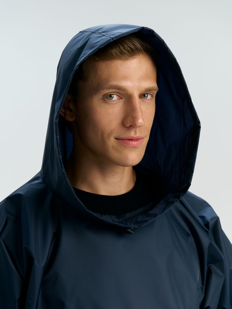 Дождевик-анорак Alatau, укороченный, темно-синий, единый размер-4
