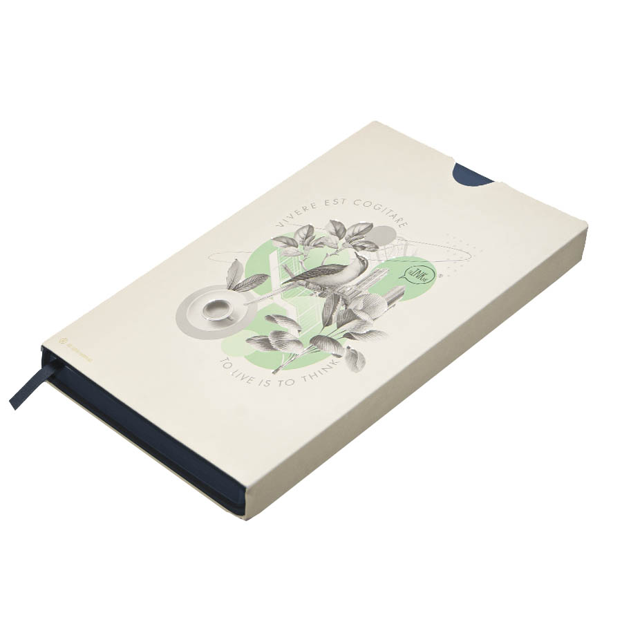 Бизнес-блокнот LADY, формат А5, темно-синий, блок в клетку, темно-синий-5