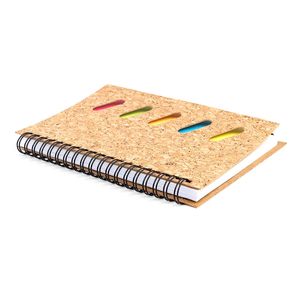 Блокнот Гарольд со стикерами и шариковой ручкой, Черный-4