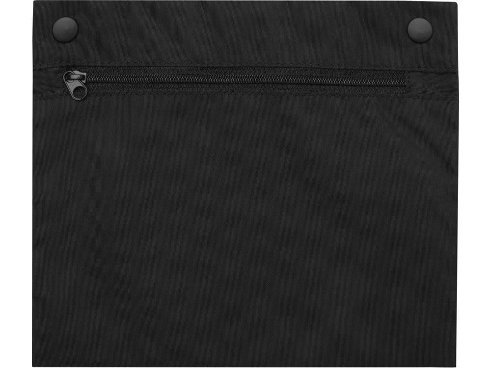 Kai круглая эко-сумка из переработанного материала, сертифицированного согласно GRS - сплошной черный-4