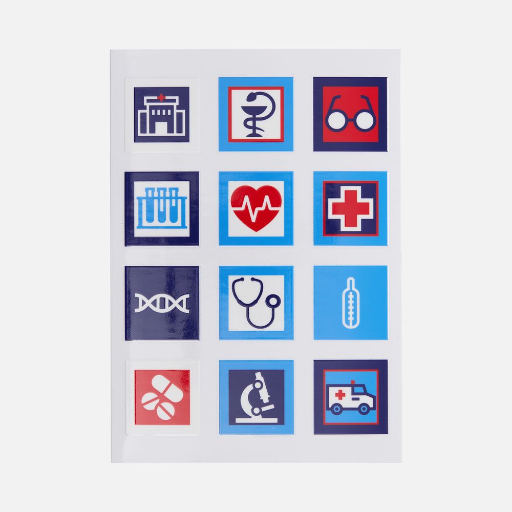 Стикерпак UV-DTF Industry, медицина-0