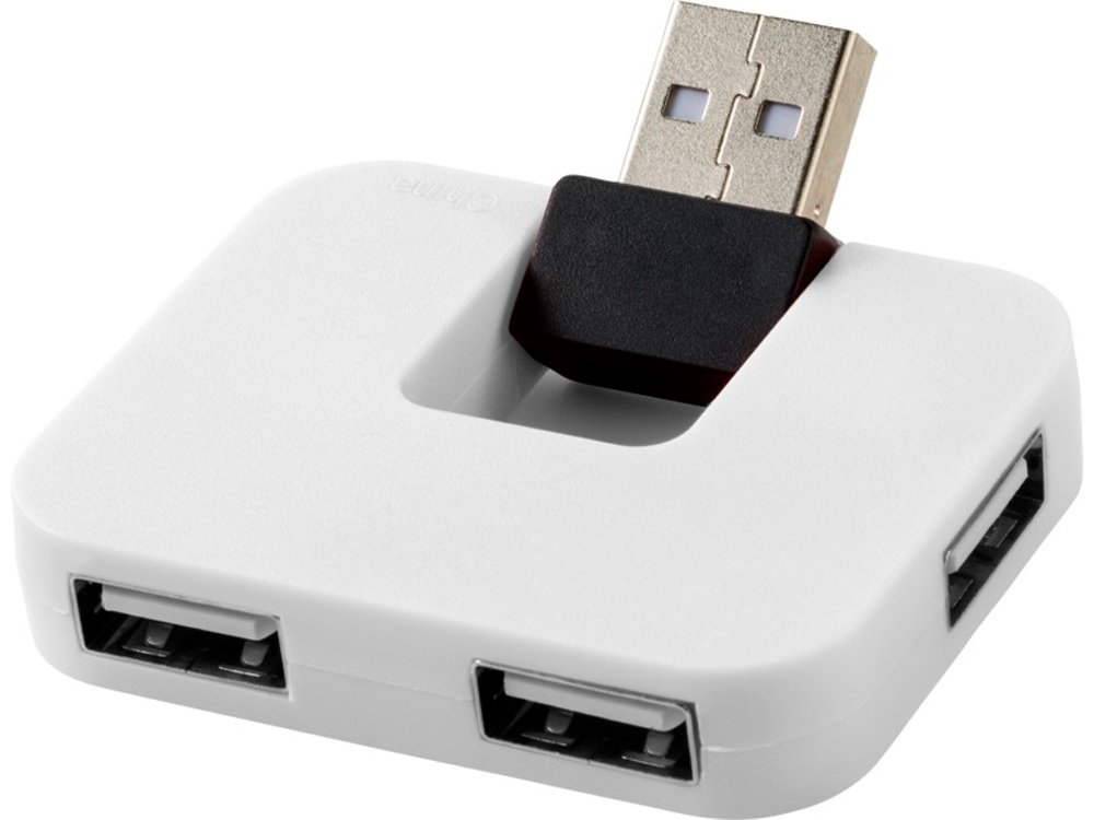 USB Hub Gaia на 4 порта, белый-0