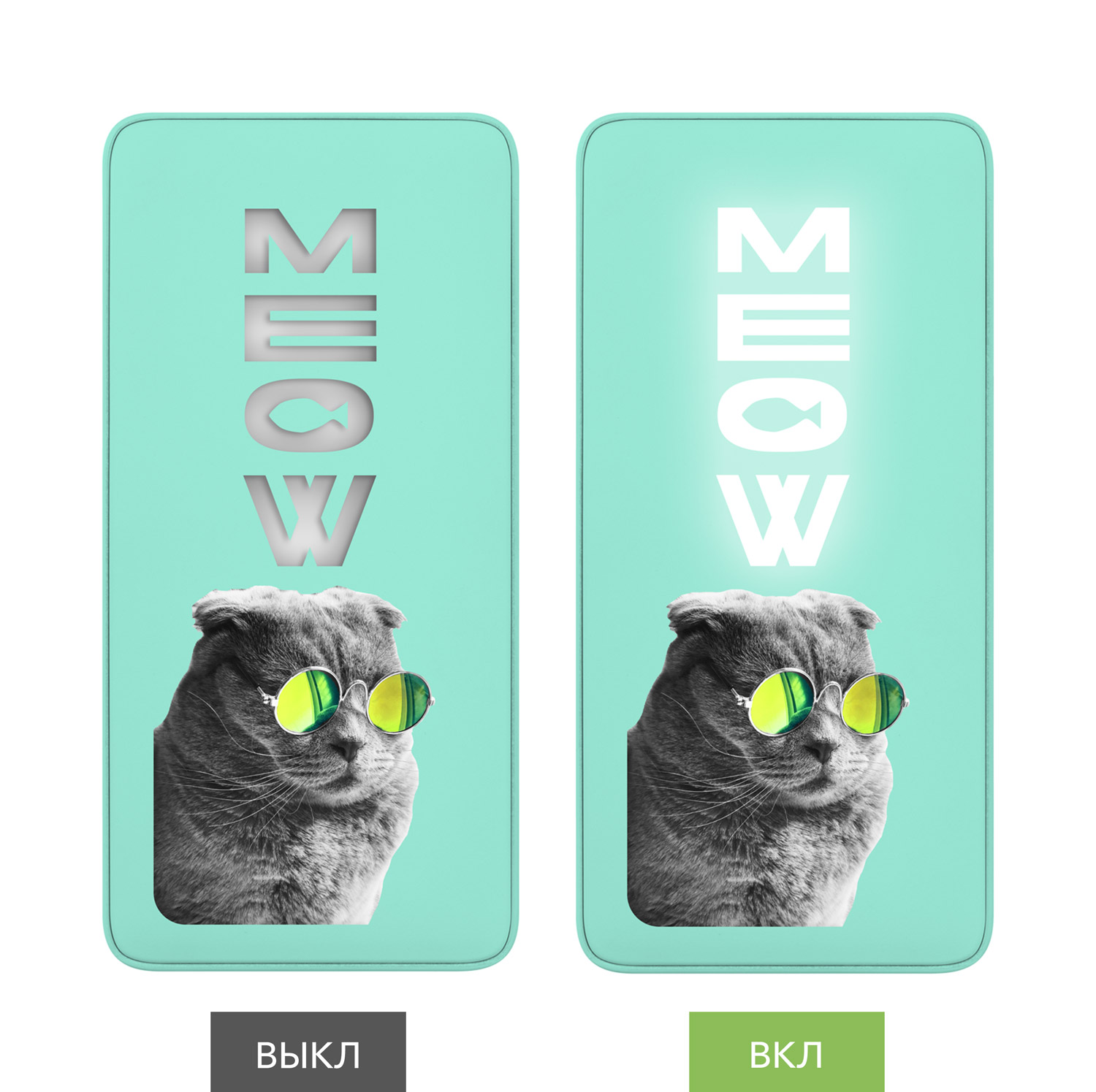 Внешний аккумулятор с подсветкой Ancor PD Plus 10000 mAh, бирюзовый-7