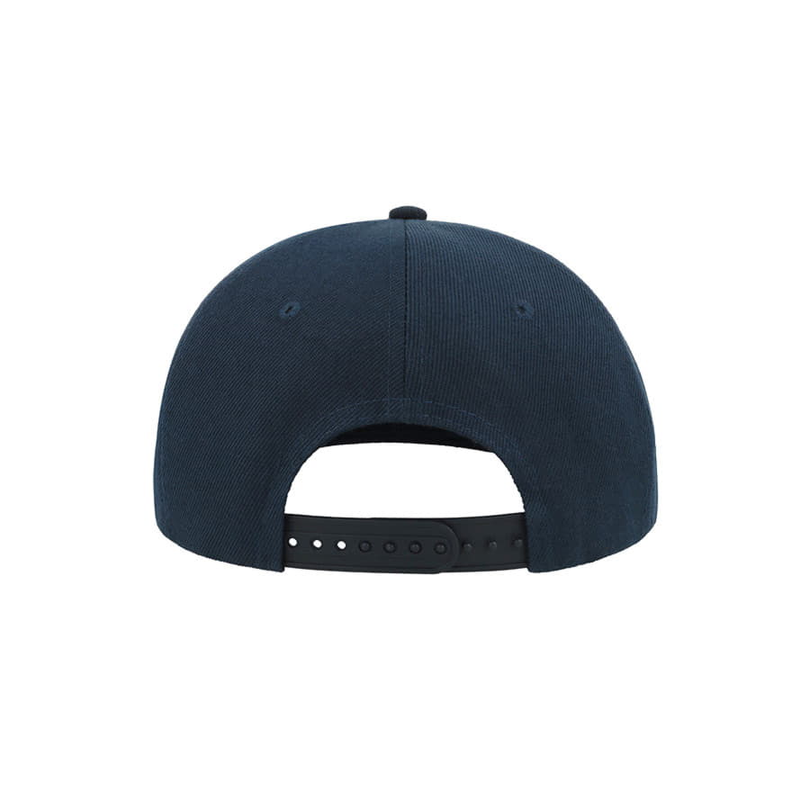 Бейсболка SNAP BACK, 6 клиньев, пластиковая застежка, синий, красный-5